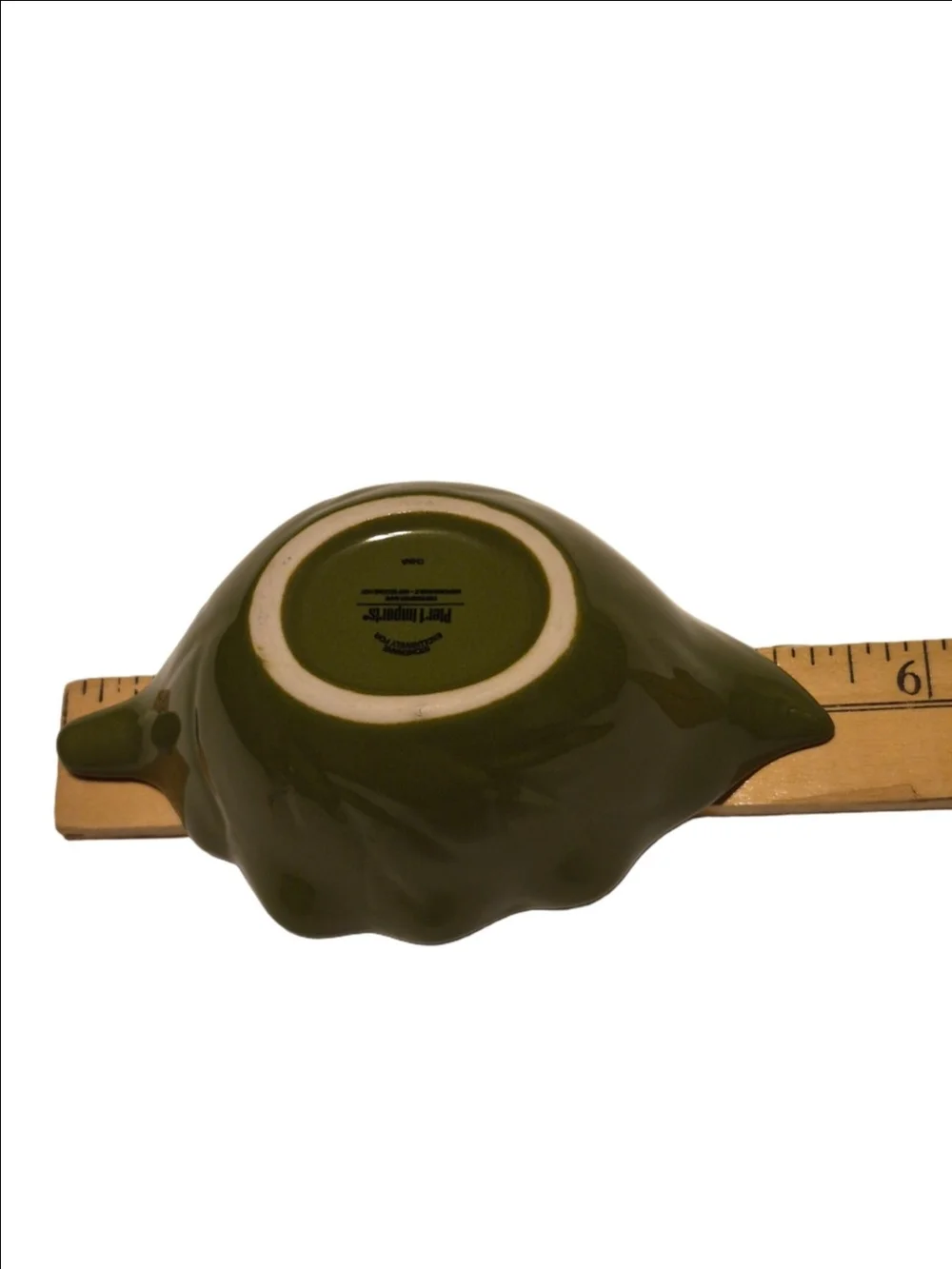 Pier 1 Olive Leaf Ceramic Snack Or Condiments Bowl's